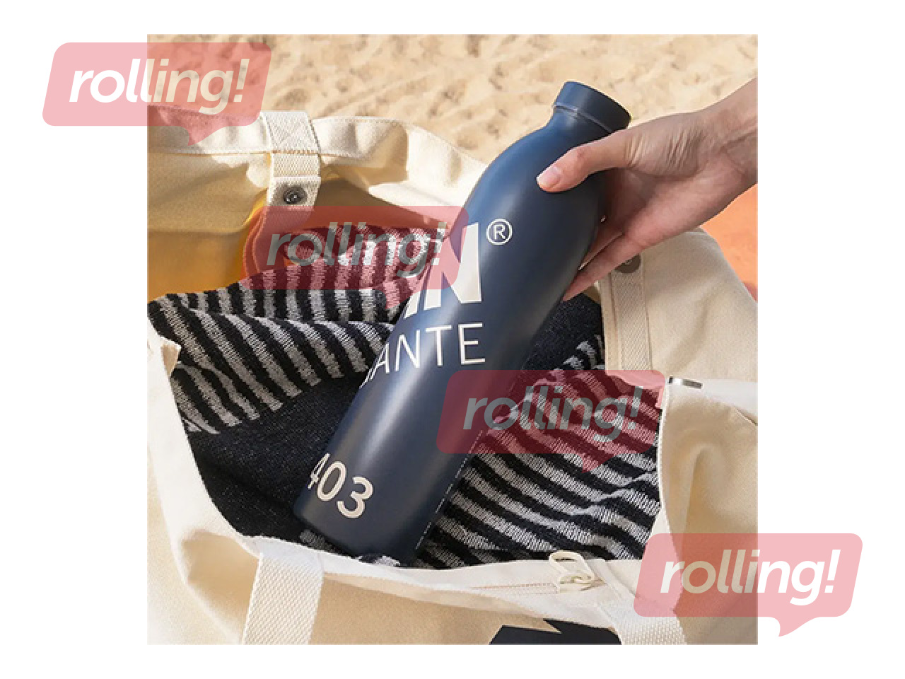 Thermal water bottle Milan Gigant 403, stainless steel, dark blue, 0.946ml