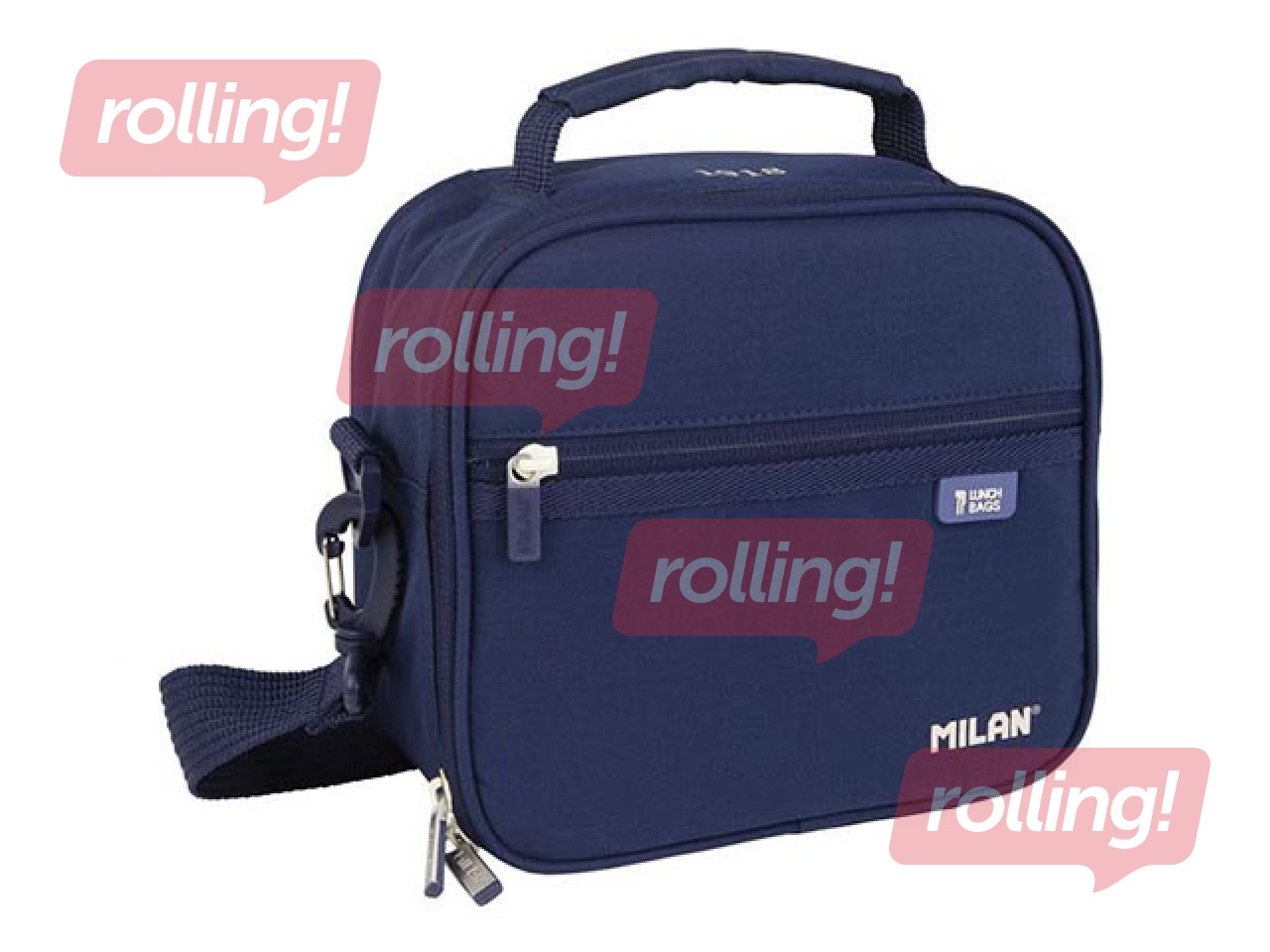 Isothermal food bag Milan 1918, 3,5l, with 3 lunch boxes, navy blue