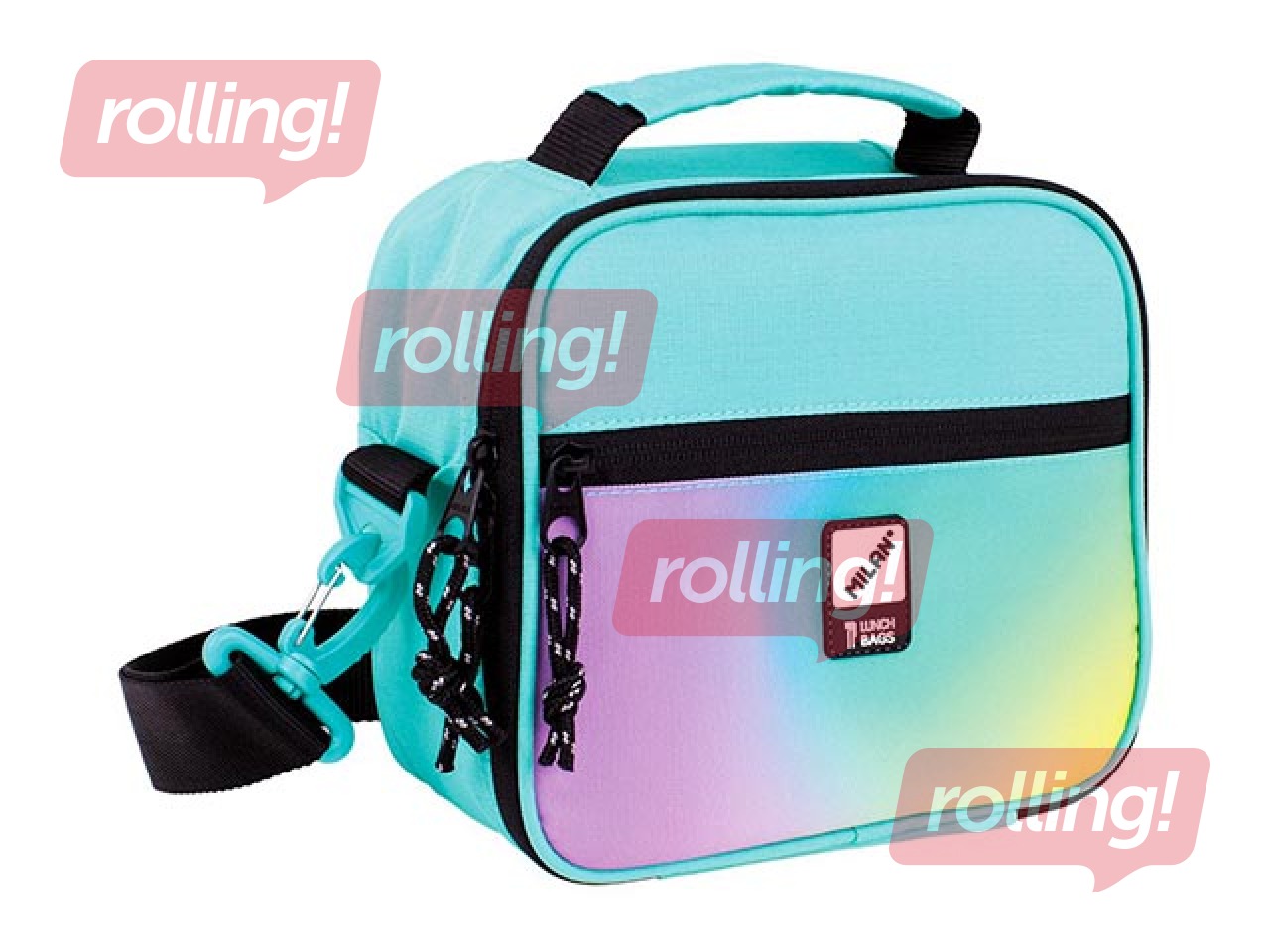 Izotermiska soma Milan Sunset, 3,5l, ar 3 pusdienu kastītēm, zaļa