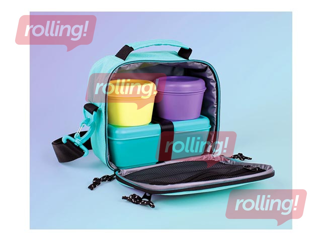 Izotermiska soma Milan Sunset, 3,5l, ar 3 pusdienu kastītēm, zaļa