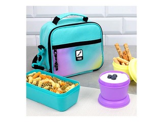 Izotermiska soma Milan Sunset, 3,5l, ar 3 pusdienu kastītēm, zaļa