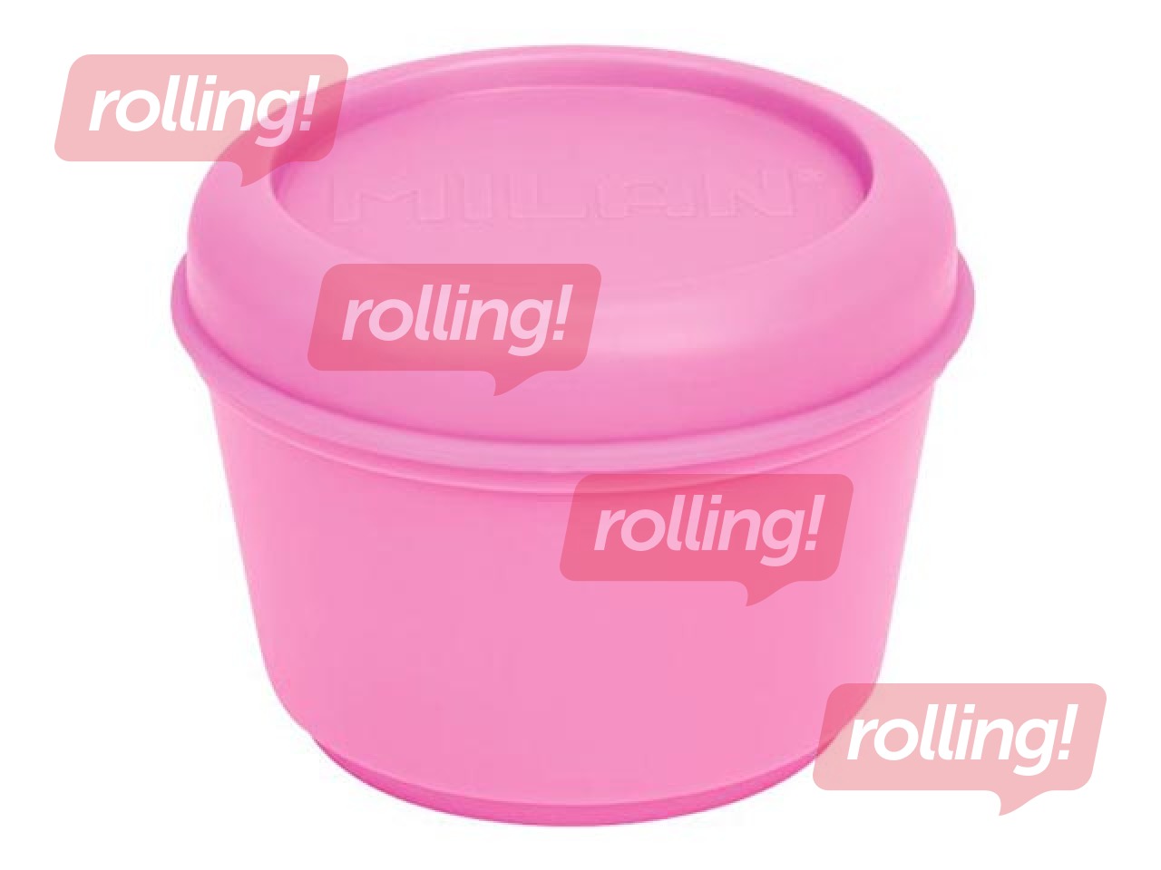 Pusdienu kastīte Mila Sunset, 0,25l, apaļa, hermētiska, fuksijas krāsā