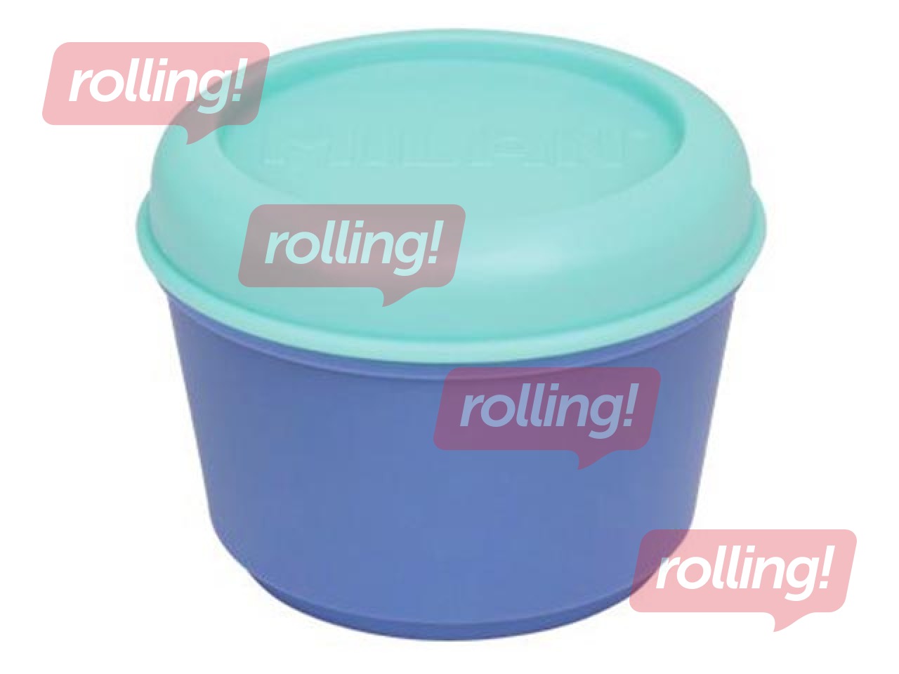 Pusdienu kastīte Milan The Fun 0,25l, apaļa, hermētiska, zilā krāsā