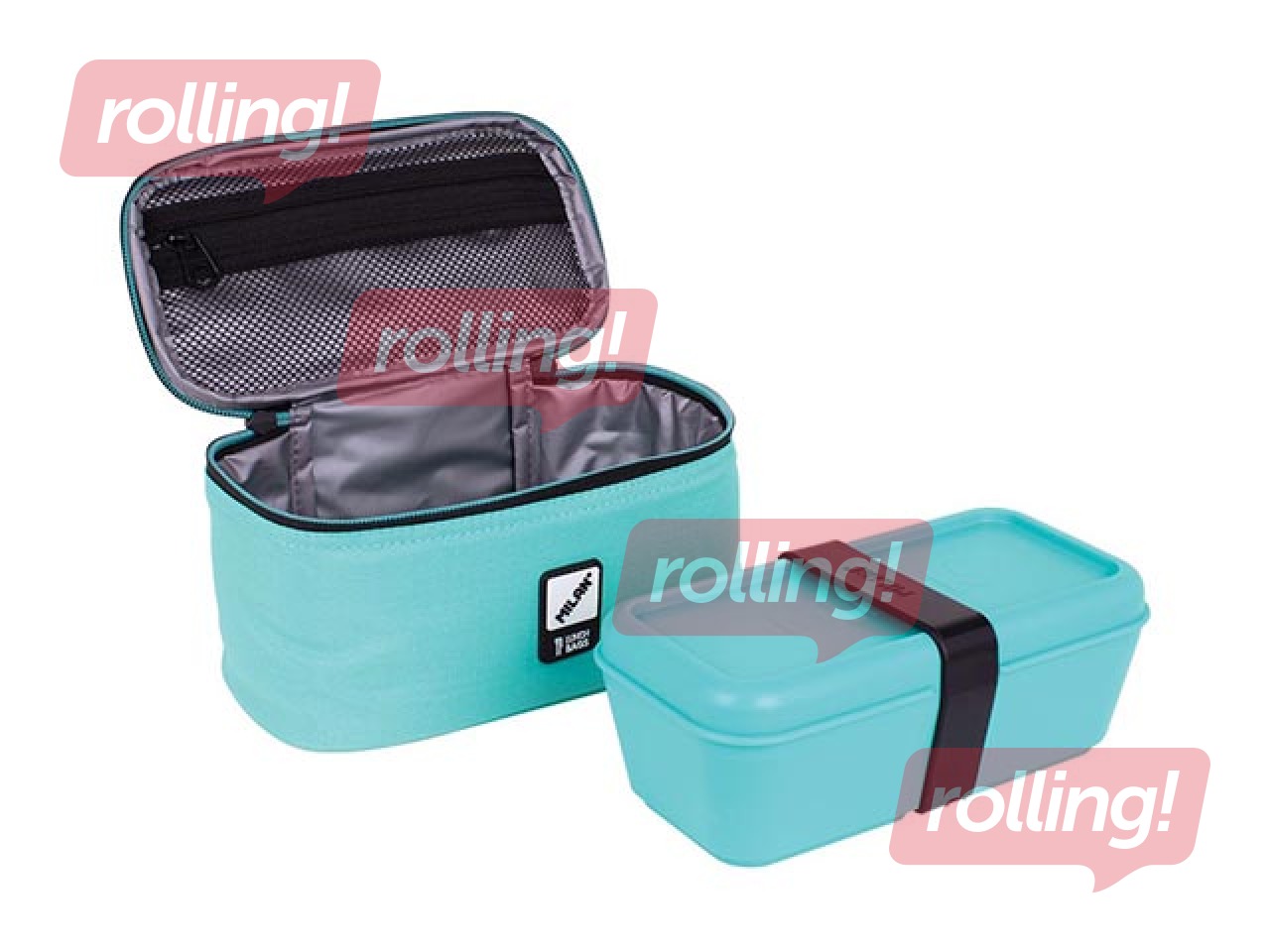 Изотермическая сумка Milan Sunset с ланч-боксом, 1,5л, зеленая