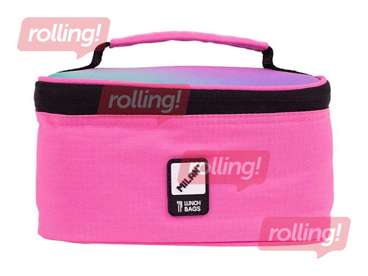 SALE Väike isotermiline toidukott Milan Sunset 1 söögikarbiga, 1,5 l, roosa