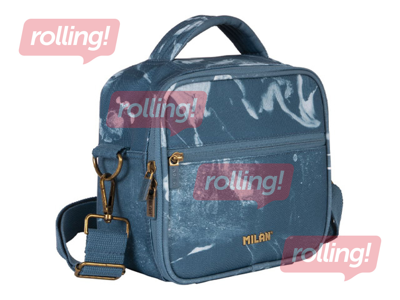 Isothermal Bag with 3 Lunch Boxes Milan Lava, 3.5 l, blue