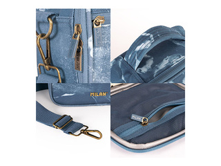 Isothermal Bag with 3 Lunch Boxes Milan Lava, 3.5 l, blue