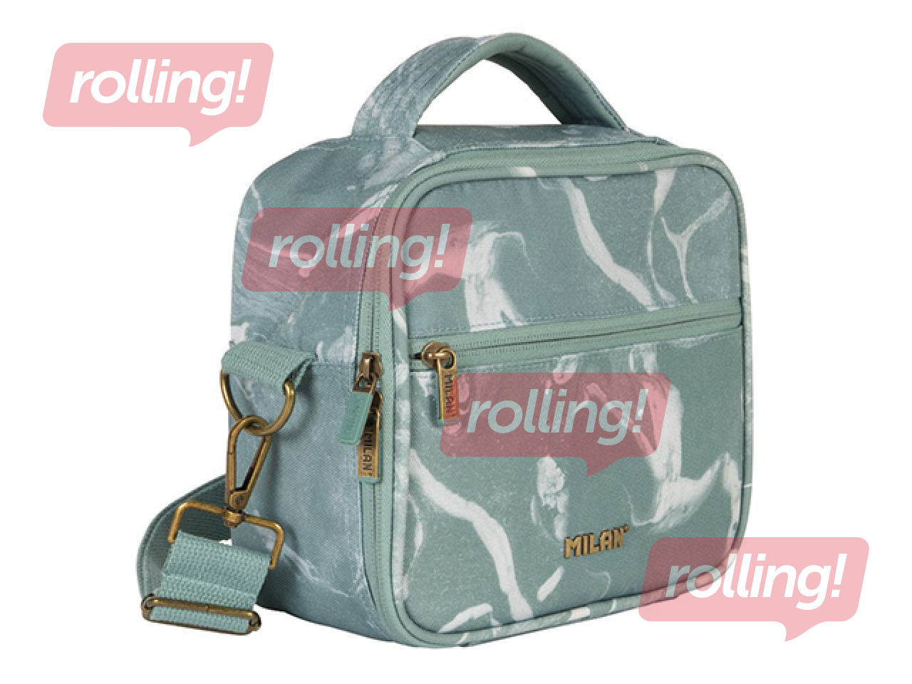 Izotermiska soma ar 3 pusdienu kastītēm Milan Lava, 3.5 l, zaļa