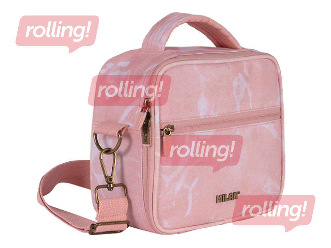 Изотермическая сумка с 3 ланч-боксами Milan Lava, 3,5 л, розовая