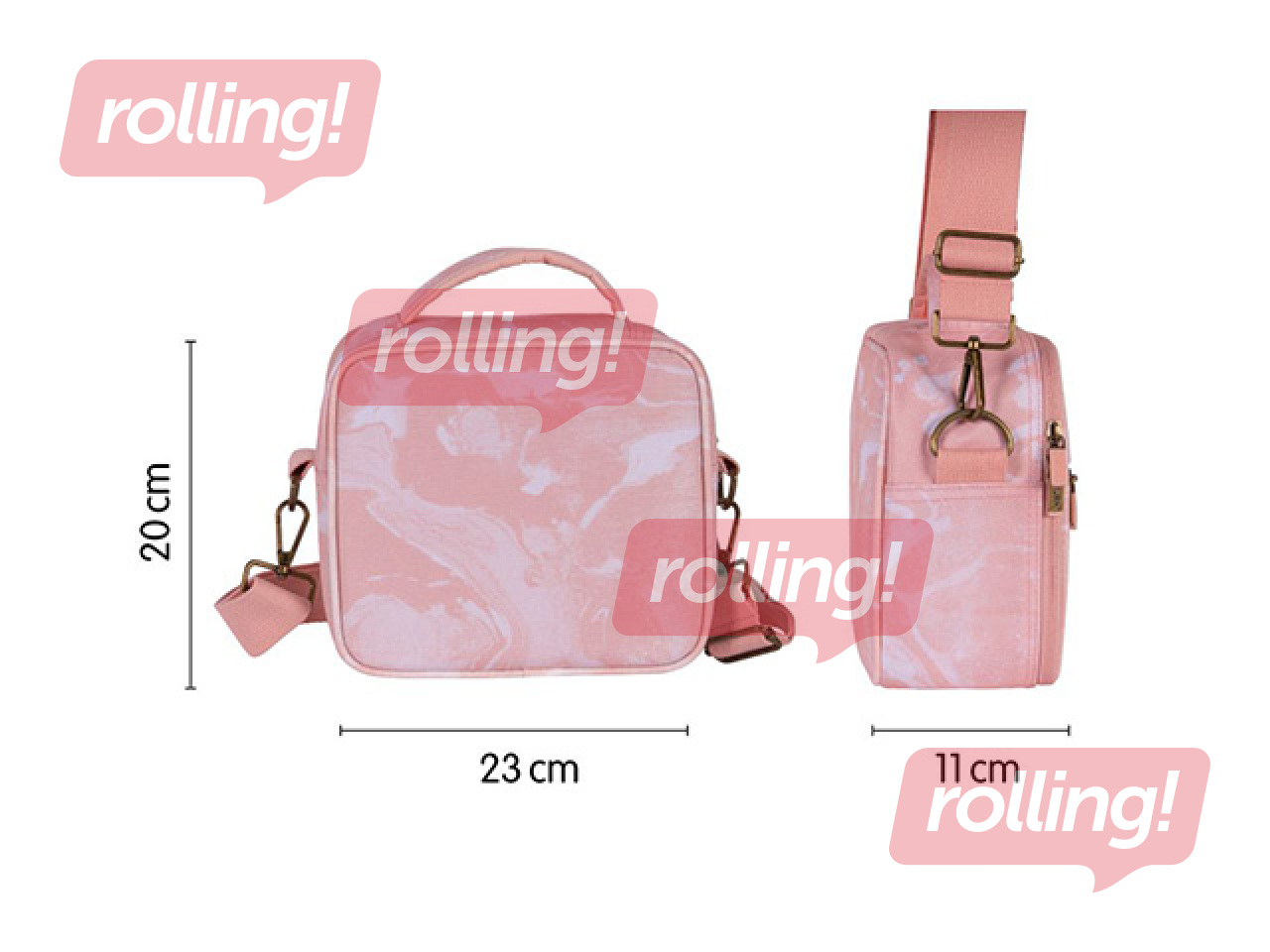 Изотермическая сумка с 3 ланч-боксами Milan Lava, 3,5 л, розовая