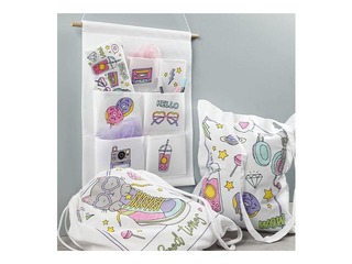 Hanging Organiser, 7 pockets, white