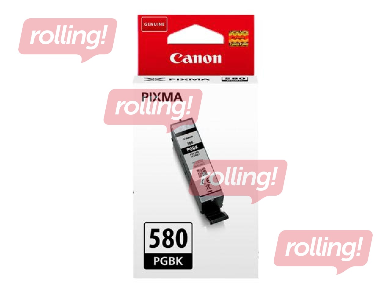 Tintes kasete Canon PGI-580, Pigmenta Melna (200 lpp)