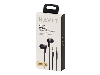 Kõrvaklapid mikrofoniga HAVIT E327, must