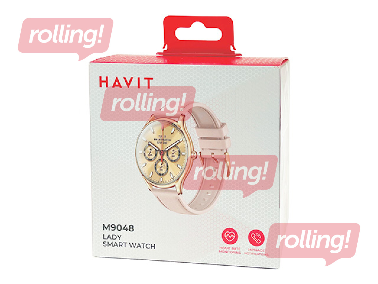 Smartwatch Havit DOT 9048, pink