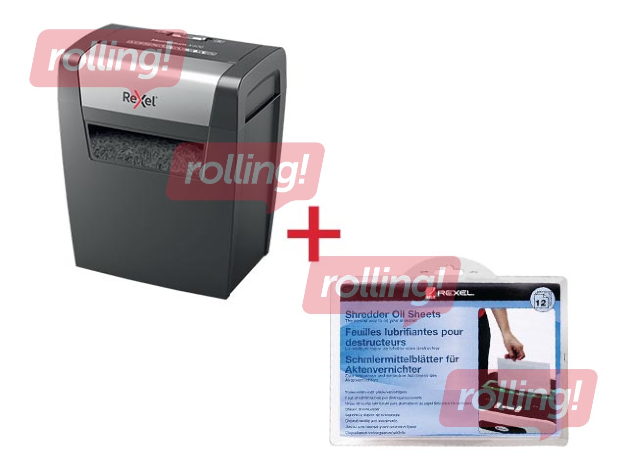 Dokumentu smalcinātājs Rexel Momentum X406, P4 + DĀVANA! Pērc papīra smalcinātāju un saņem dāvanu!