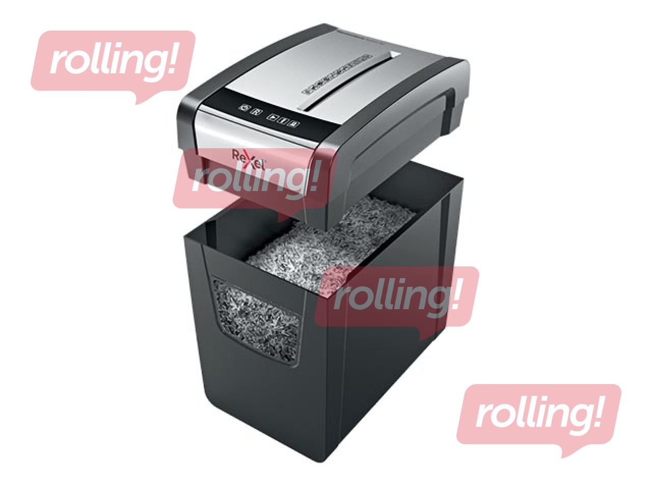 Dokumentu smalcinātājs Rexel Momentum X410-SL, P4 + DĀVANA! Pērc papīra smalcinātāju un saņe