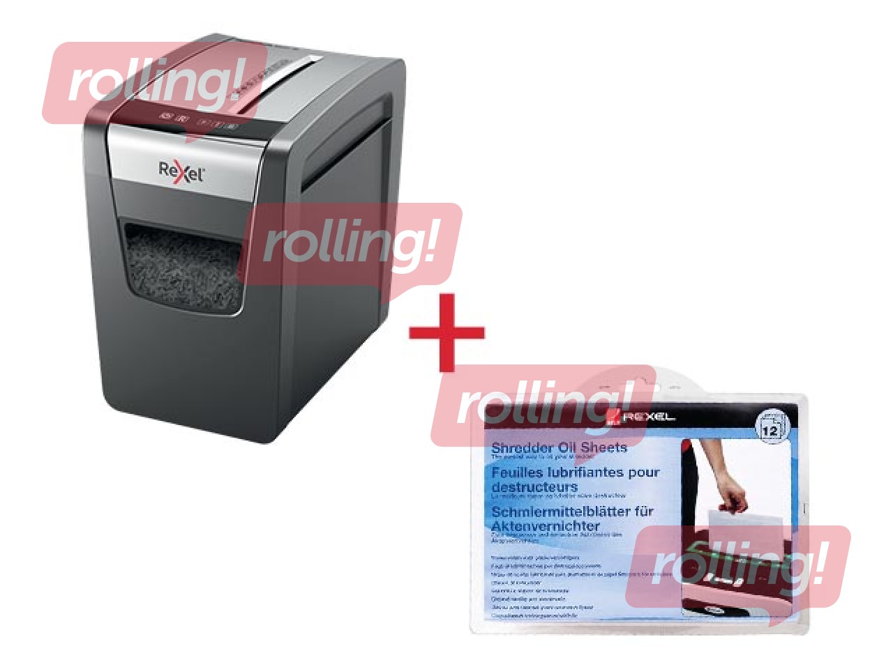 Paper shredder Rexel Momentum X410-SL, P4 + GIFT! Buy paper shredder and receive a gift!