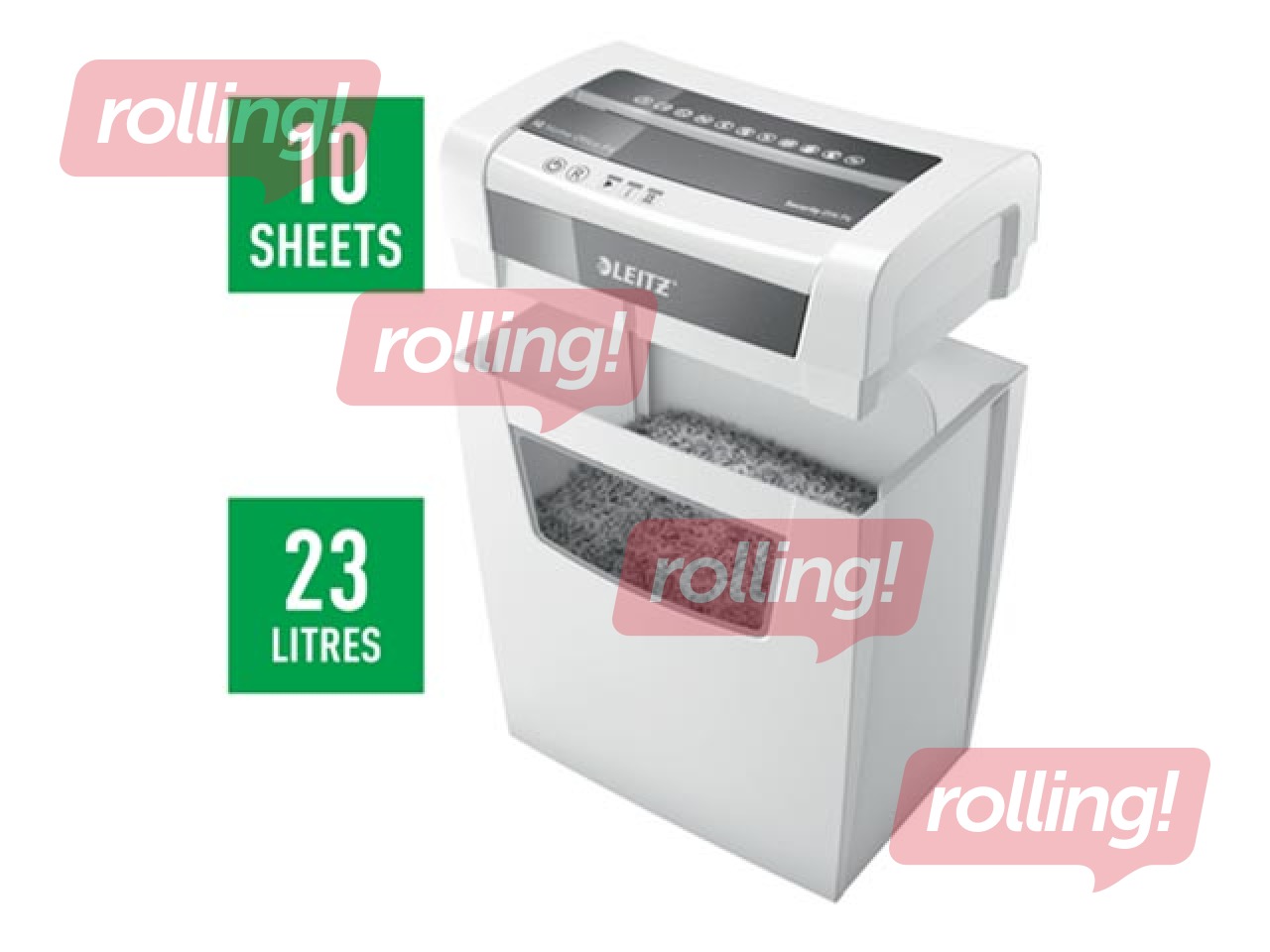 Dokumentu smalcinātājs Leitz IQ Home Office, P4 + DĀVANA! Pērc papīra smalcinātāju un saņem dāvanu!