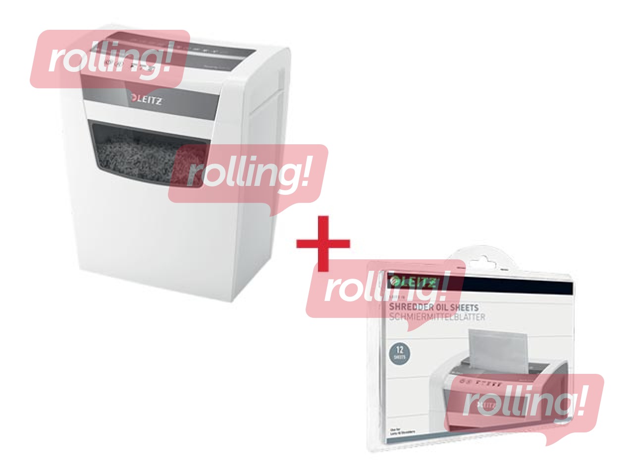 Paper Shredder Leitz IQ Home Office, P4 + GIFT! Buy paper shredder and receive a gift!