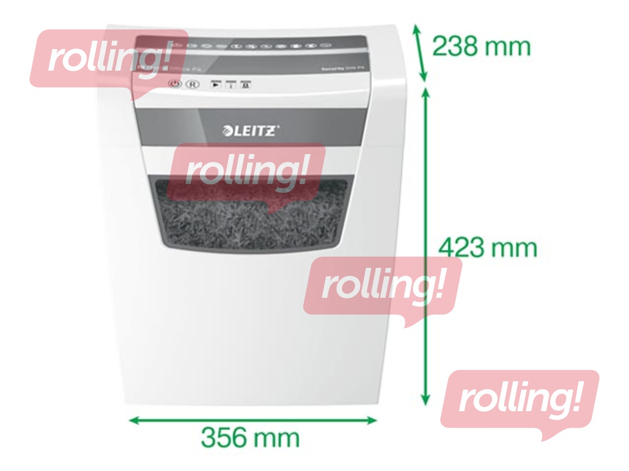 Paper Shredder Leitz IQ Home Office, P4 + GIFT! Buy paper shredder and receive a gift!