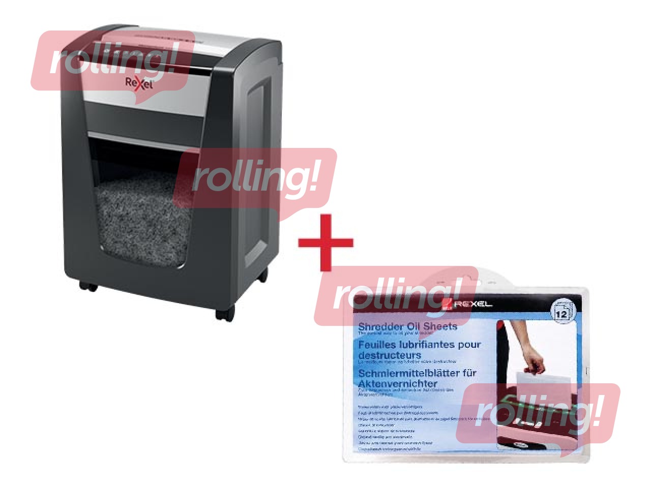 Shredder Rexel Momentum X420, P4 + GIFT! Buy paper shredder and receive a gift!