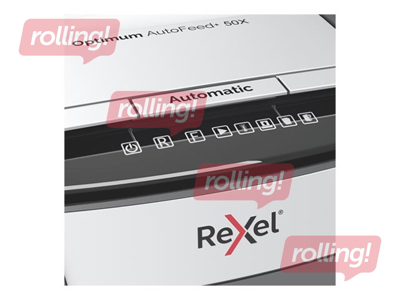 Dokumentu smalcinātājs Rexel Optimum AutoFeed+ 50X + DĀVANA! Pērc papīra smalcinātāju un saņe