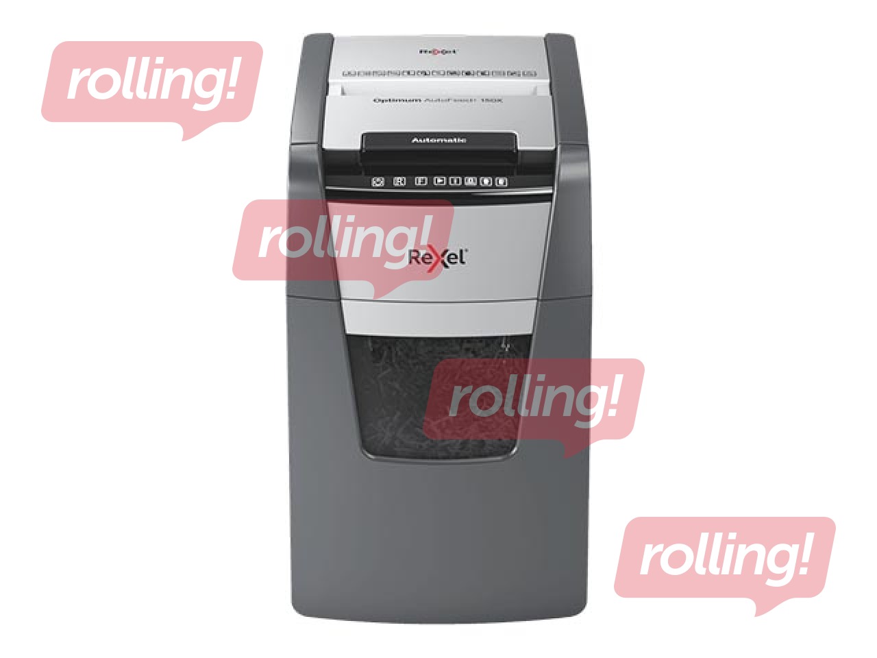 Dokumentu smalcinātājs Rexel Optimum AutoFeed+ 150X + DĀVANA! Pērc papīra smalcinātāju un saņe