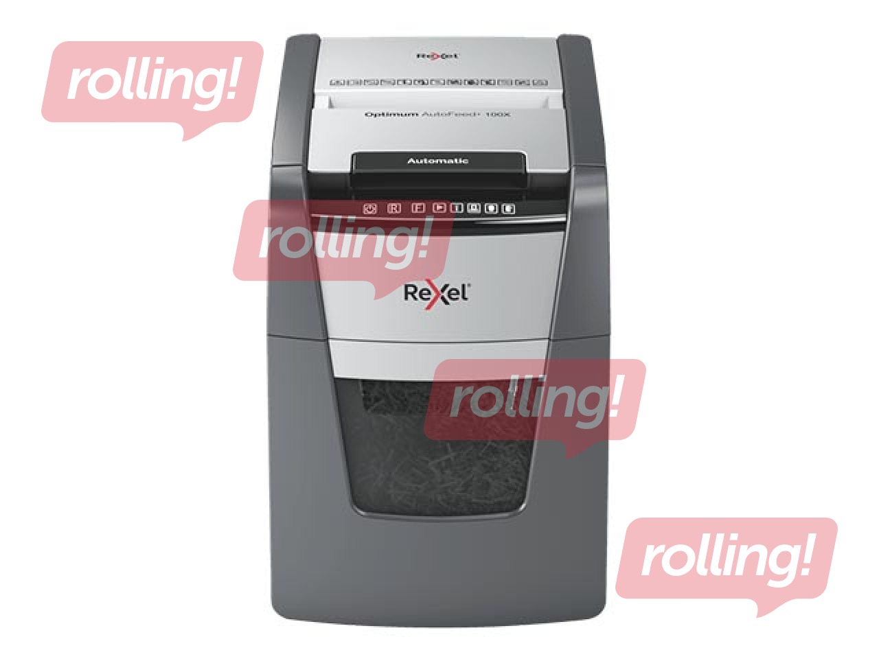 Dokumentu smalcinātājs Rexel Optimum AutoFeed+ 100X + DĀVANA! Pērc papīra smalcinātāju un saņe