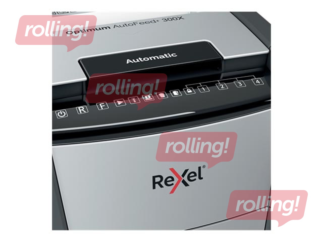 Dokumentu smalcinātājs Rexel Optimum AutoFeed+ 300X + DĀVANA! Pērc papīra smalcinātāju un saņe