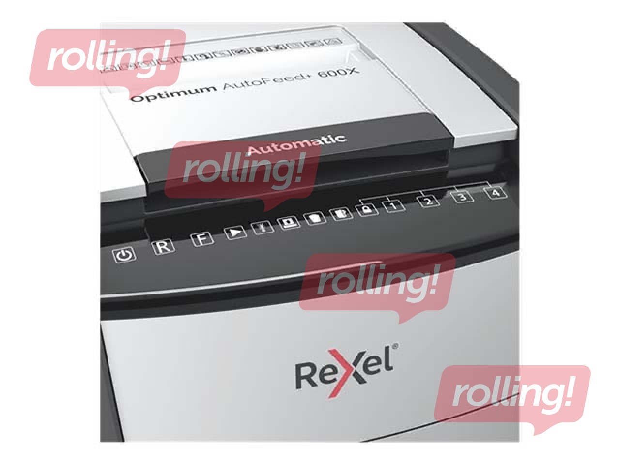 Dokumentu smalcinātājs Rexel Optimum AutoFeed+ 600X + DĀVANA! Pērc papīra smalcinātāju un saņe