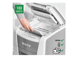 Paper Shredder Leitz IQ Autofeed Small Office 100 Automatic, P4 + GIFT! Buy paper shredder an