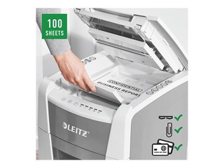 Dokumentu smalcinātājs Leitz IQ Autofeed Small Office 100 Automatic, P5 + DĀVANA! Pērc papīr