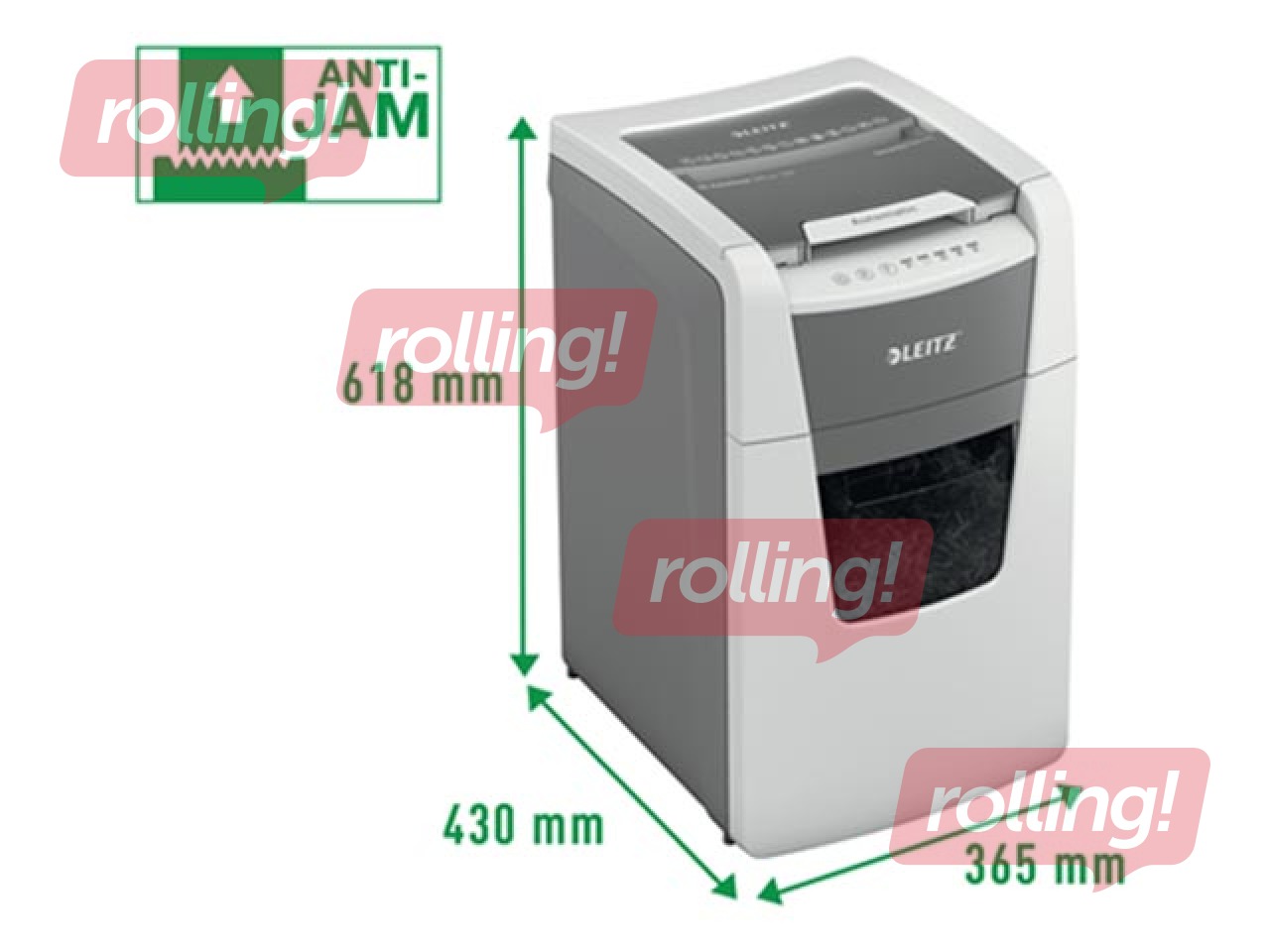 Dokumentu smalcinātājs Leitz IQ Autofeed Small Office 150 Automatic, P4 + DĀVANA! Pērc papīr