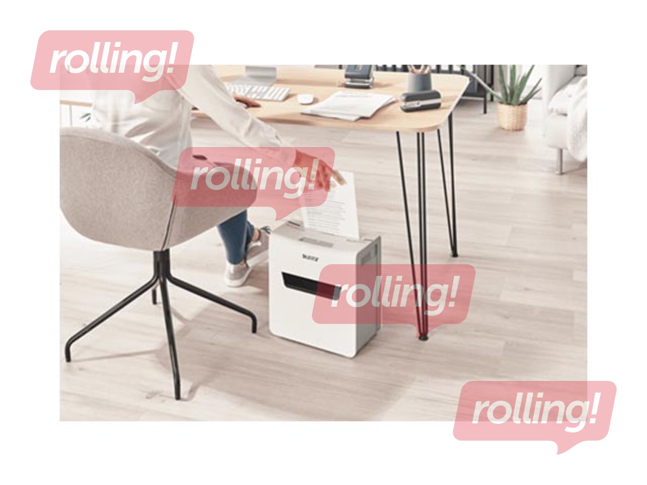 Dokumentu smalcinātājs Leitz IQ Protect Premium Paper Shredder 6X, P4 + DĀVANA! Pērc papīr