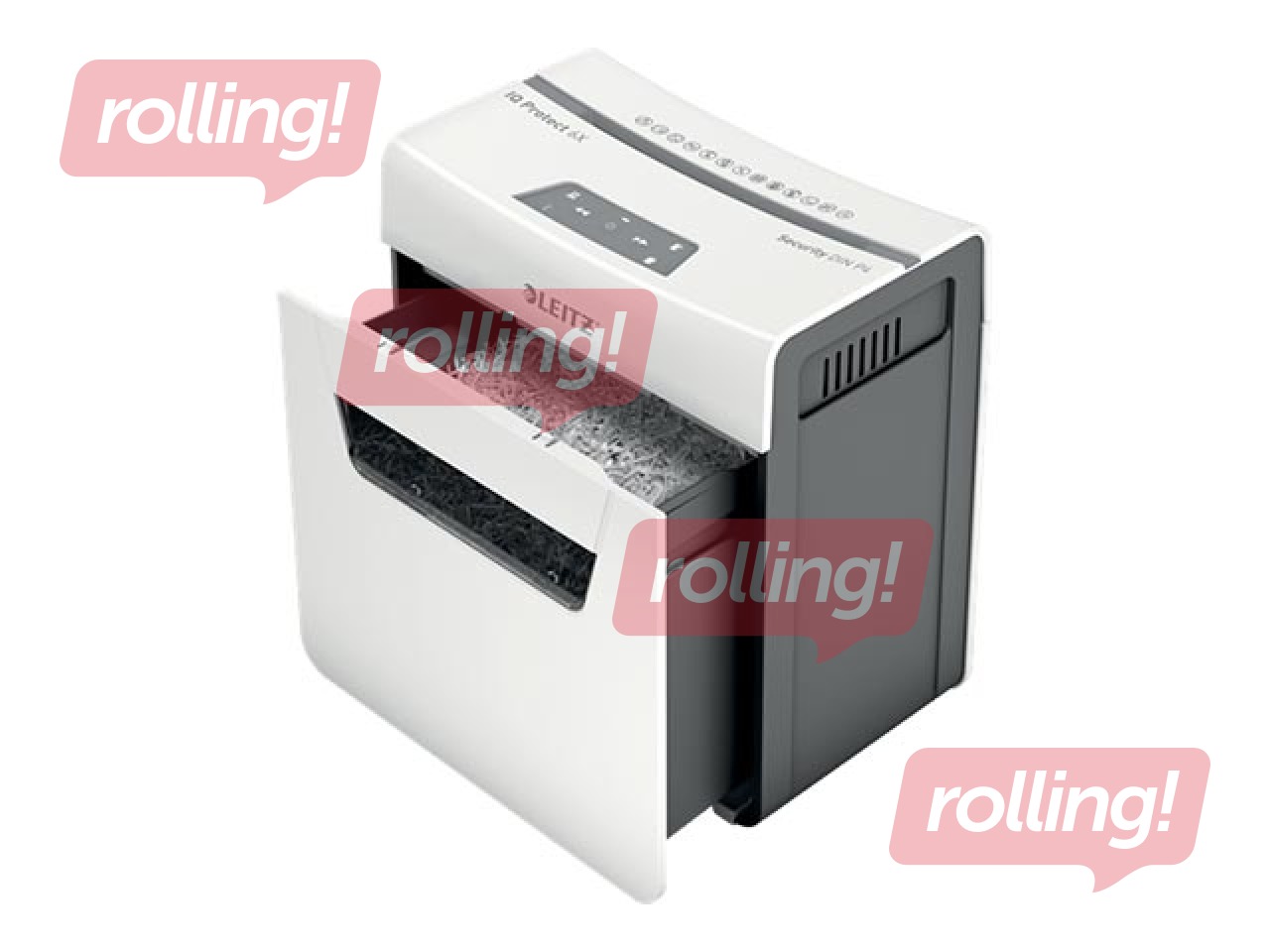 Dokumentu smalcinātājs Leitz IQ Protect Premium Paper Shredder 6X, P4 + DĀVANA! Pērc papīr