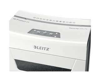 Dokumentu smalcinātājs Leitz IQ Protect Premium Paper Shredder 6X, P4 + DĀVANA! Pērc papīr