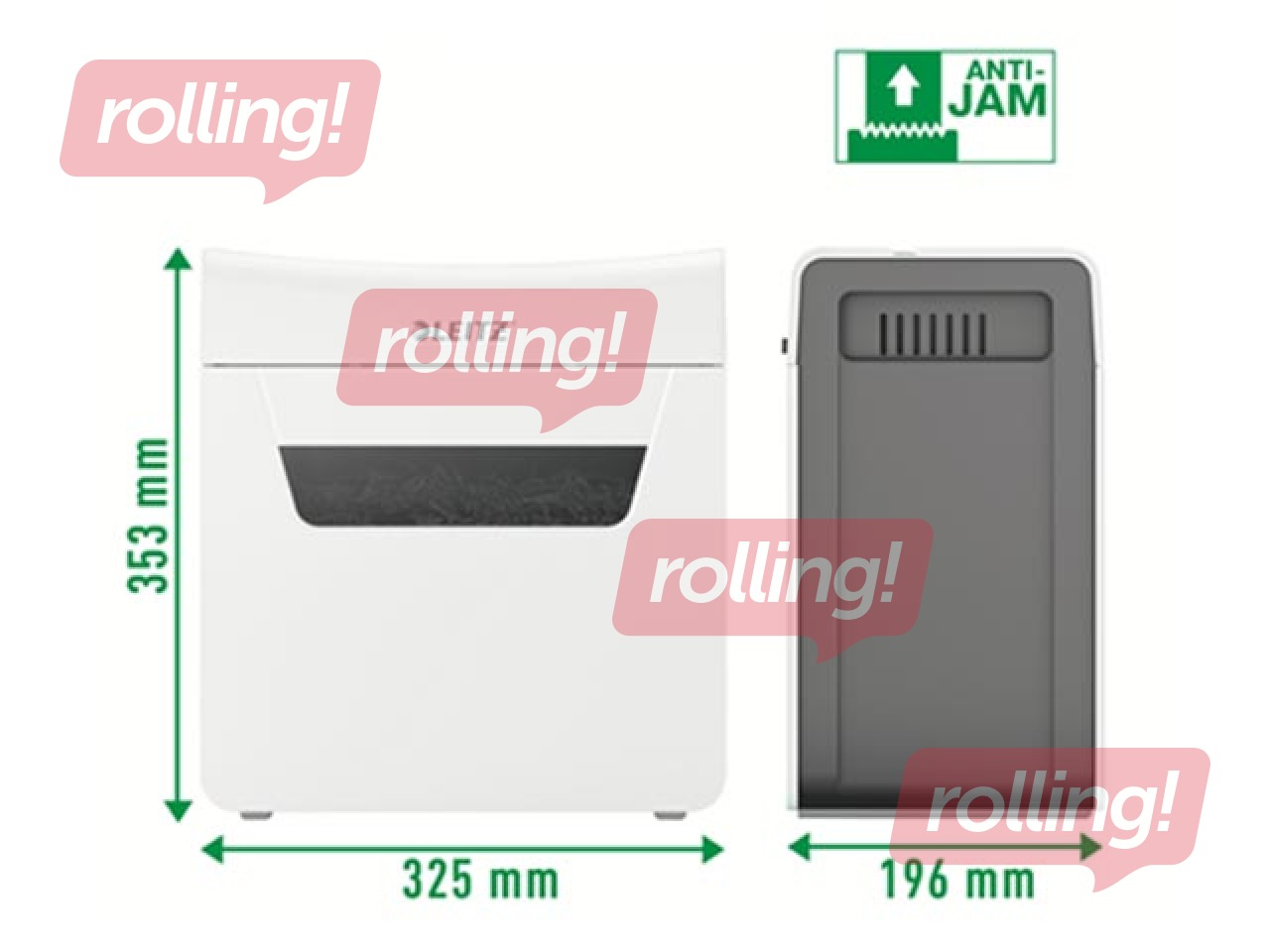 Dokumentu smalcinātājs Leitz IQ Protect Premium Paper Shredder 6X, P4 + DĀVANA! Pērc papīr