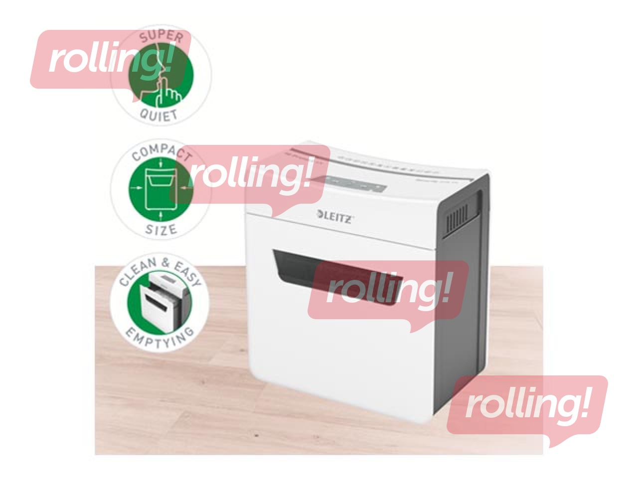Dokumentu smalcinātājs Leitz IQ Protect Premium Paper Shredder 6X, P4 + DĀVANA! Pērc papīr
