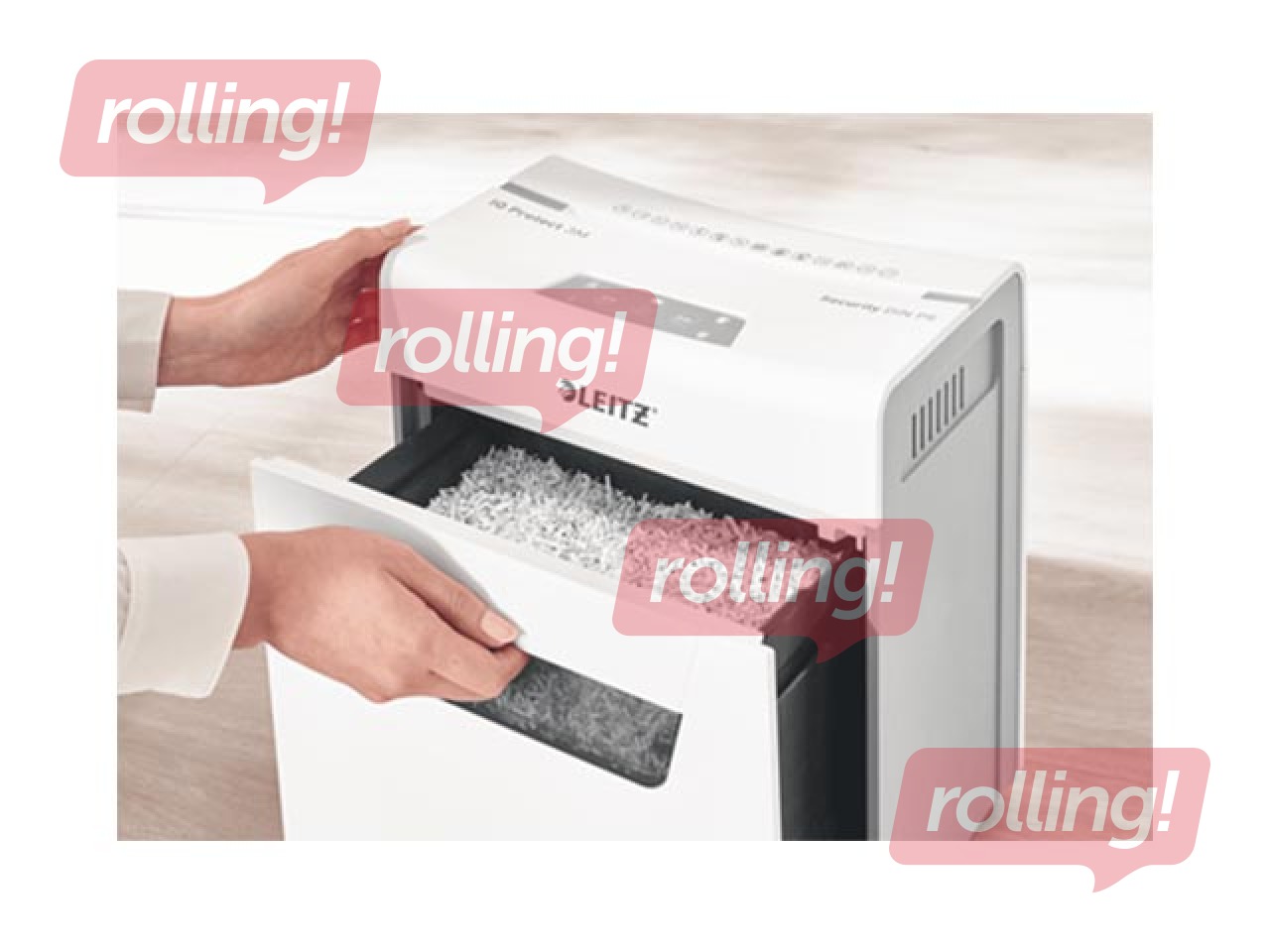 Dokumentu smalcinātājs Leitz IQ Protect Premium Paper Shredder 6X, P4 + DĀVANA! Pērc papīr