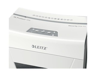 Dokumentu smalcinātājs Leitz IQ Protect Premium Paper Shredder 10X, P4 + DĀVANA! Pērc papīr