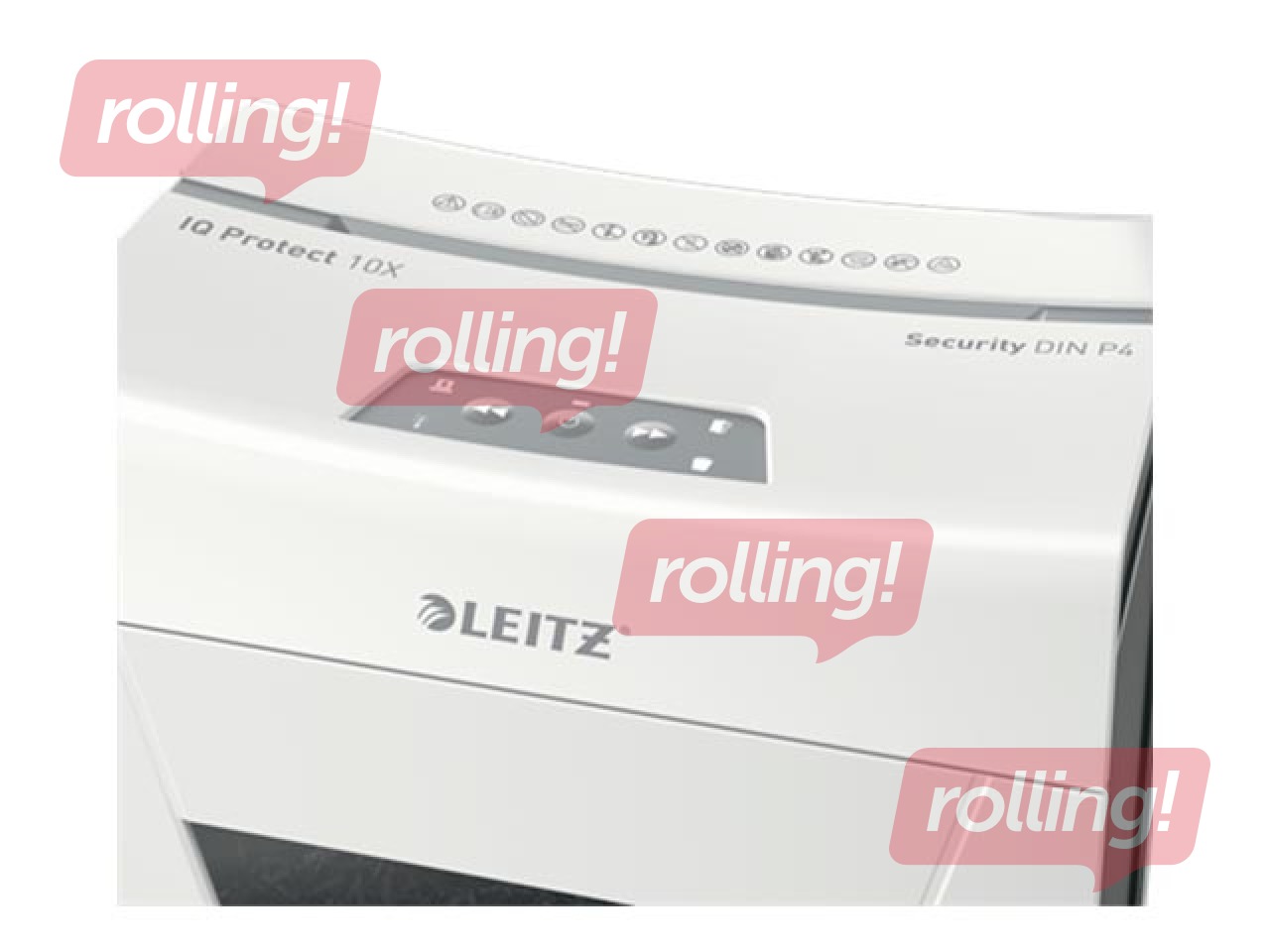 Dokumentu smalcinātājs Leitz IQ Protect Premium Paper Shredder 10X, P4 + DĀVANA! Pērc papīr