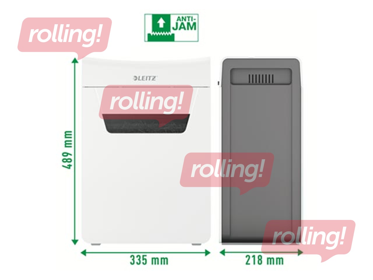 Dokumentu smalcinātājs Leitz IQ Protect Premium Paper Shredder 10X, P4 + DĀVANA! Pērc papīr