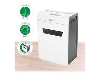 Dokumentu smalcinātājs Leitz IQ Protect Premium Paper Shredder 10X, P4 + DĀVANA! Pērc papīr