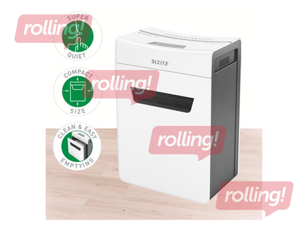 Dokumentu smalcinātājs Leitz IQ Protect Premium Paper Shredder 10X, P4 + DĀVANA! Pērc papīr