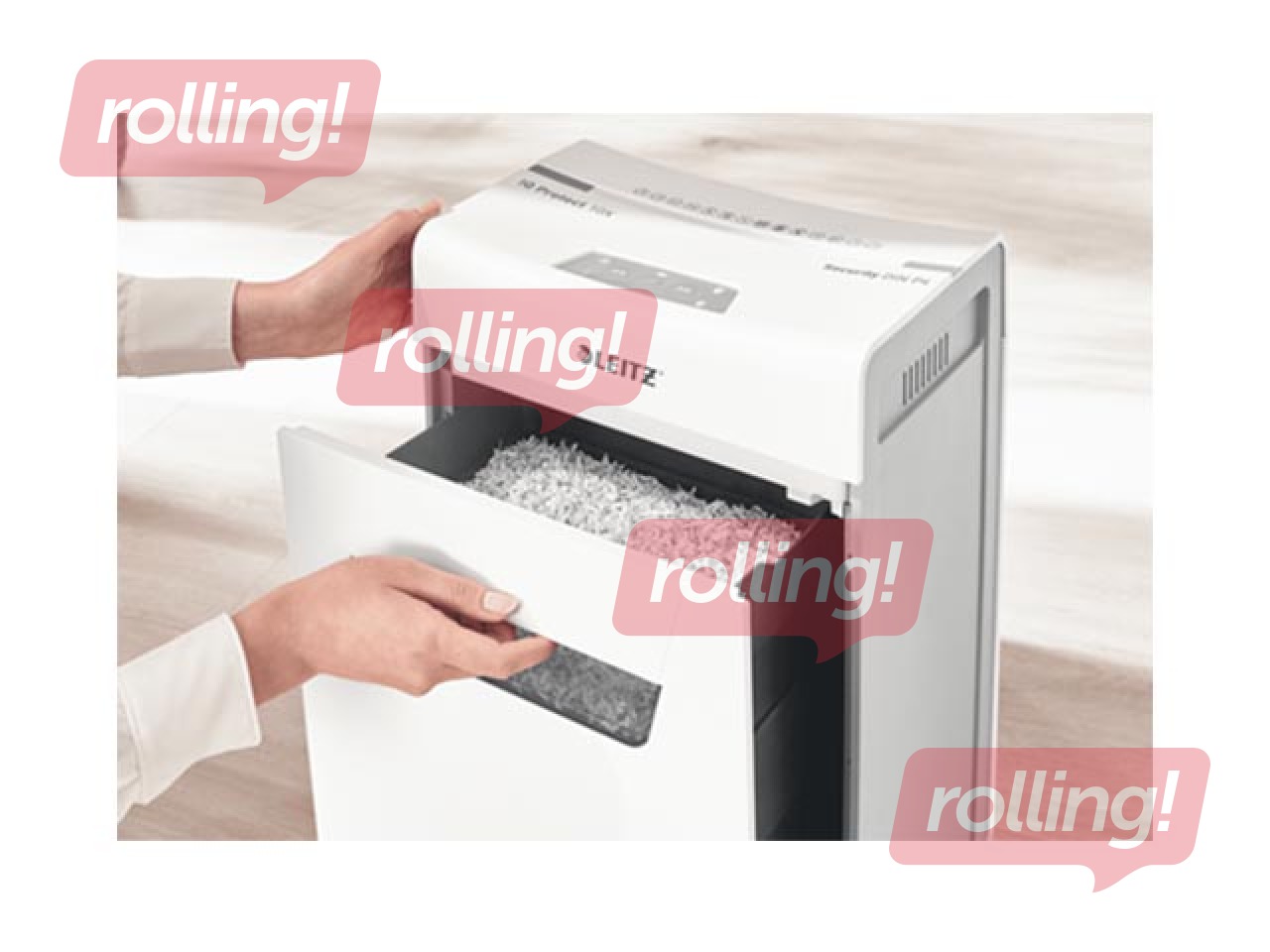 Dokumentu smalcinātājs Leitz IQ Protect Premium Paper Shredder 10X, P4 + DĀVANA! Pērc papīr