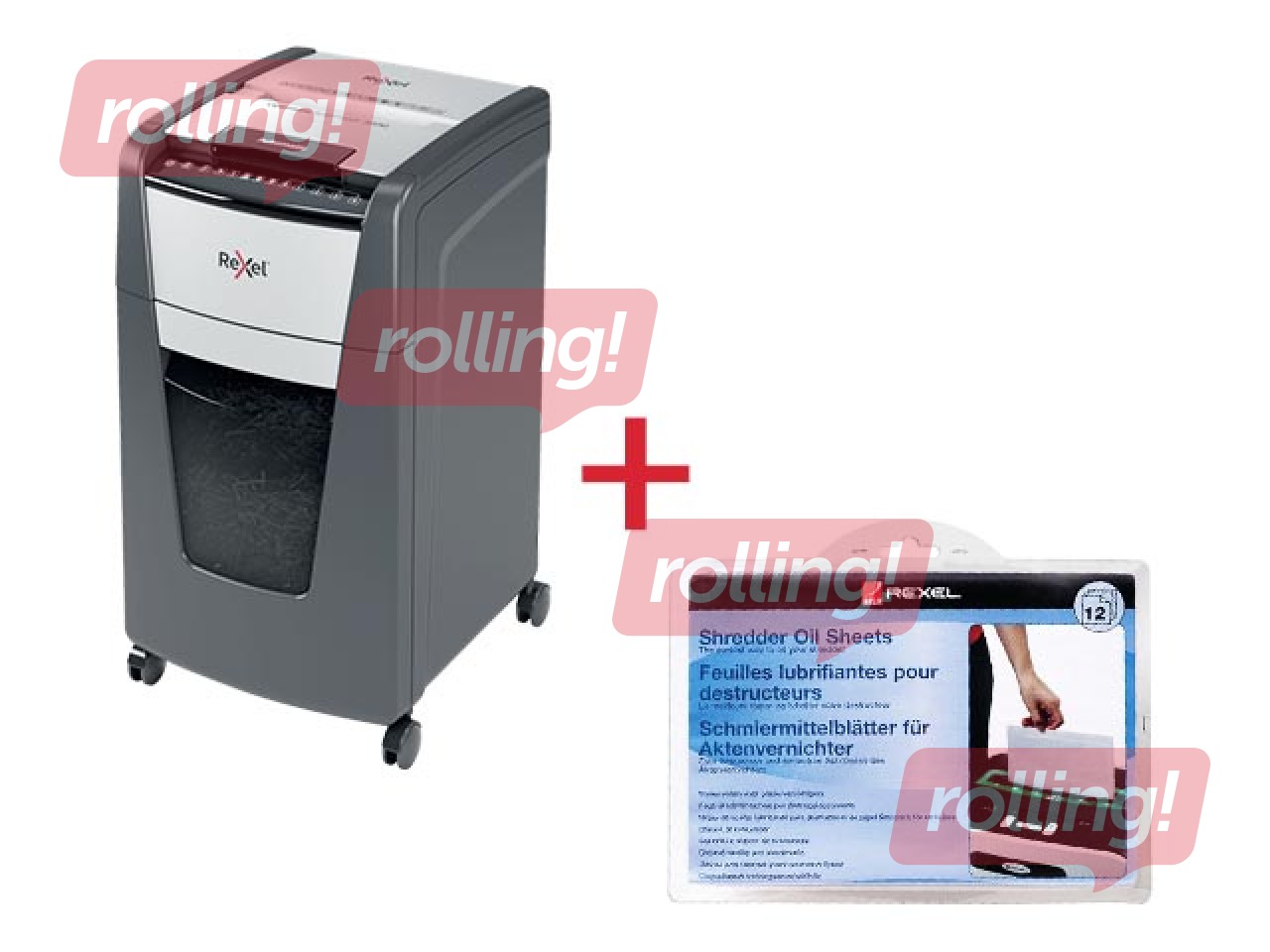 Dokumentu smalcinātājs Rexel Optimum AutoFeed+ 300M, P5 + DĀVANA! Pērc papīra smalcinātāju un saņe