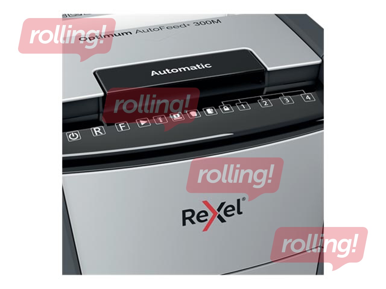 Dokumentu smalcinātājs Rexel Optimum AutoFeed+ 300M, P5 + DĀVANA! Pērc papīra smalcinātāju un saņe