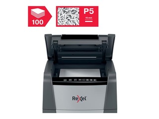 Dokumentu smalcinātājs Rexel Optimum AutoFeed+ 100M, P5 + DĀVANA! Pērc papīra smalcinātāju un saņe
