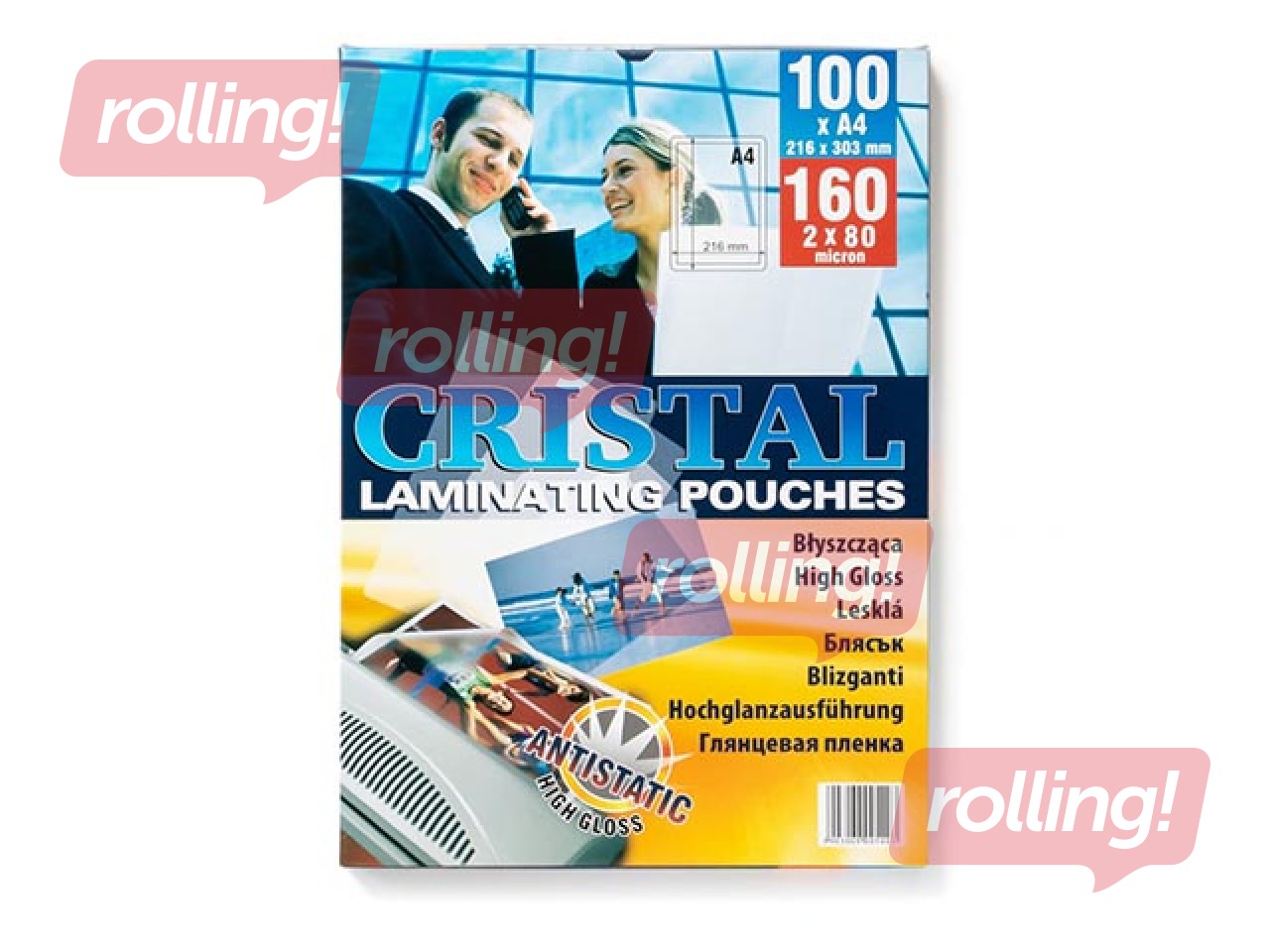 Laminēšanas plēves Argo, A4, 80 mic., 100 gab.