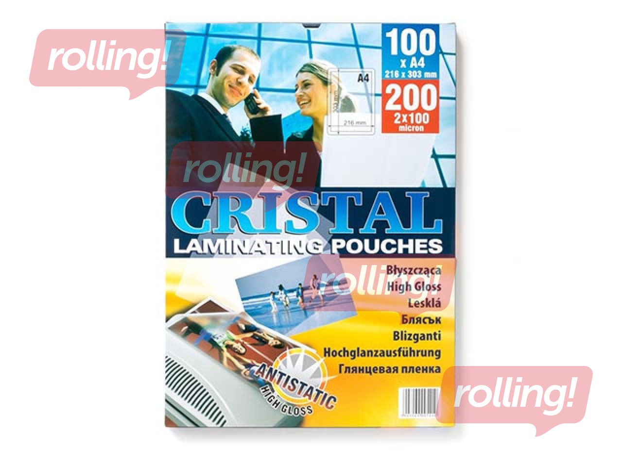 Laminēšanas plēves Argo, A4, 100 mic., 100 gab.